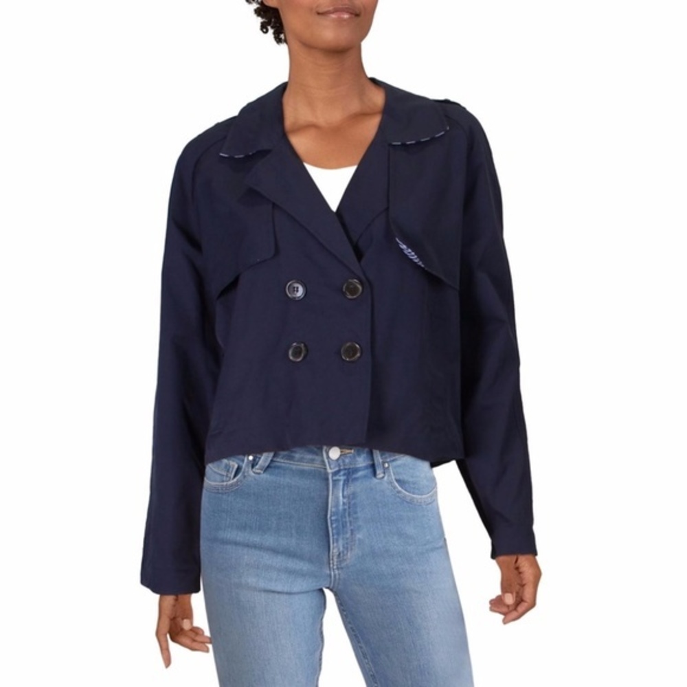 NWT MAISON JULES Crop Cold Weather Trench Jacket